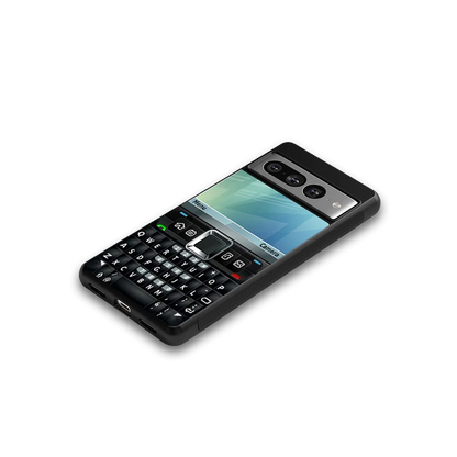 Qwerty Keypad google pixel 7 pro mobile cover | shockproof glass phone case
