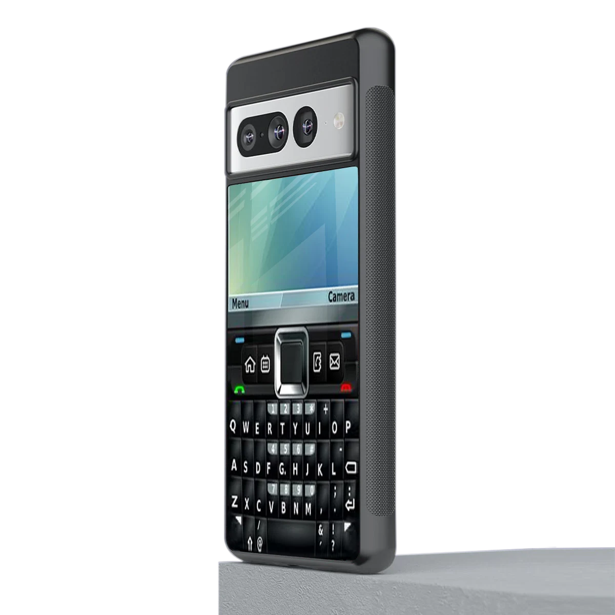 Qwerty Keypad stylish phone case for google pixel 7 pro | glossy glass and slim fit