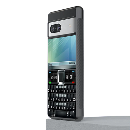 Qwerty Keypad stylish phone case for google pixel 7 | glossy glass and slim fit