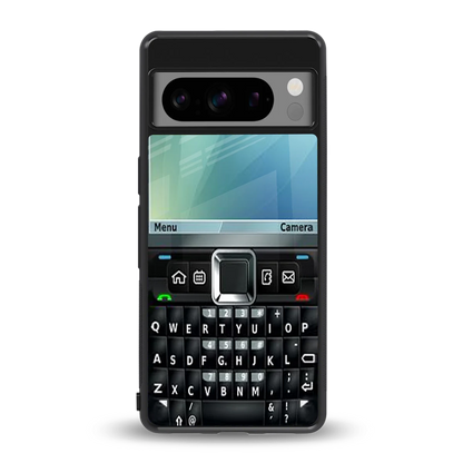 Qwerty Keypad back phone cover | glass case for google pixel 8 pro