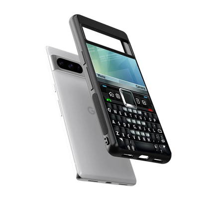 Qwerty Keypad sleek google pixel 8 pro cover with tempered glass back and TPU edges