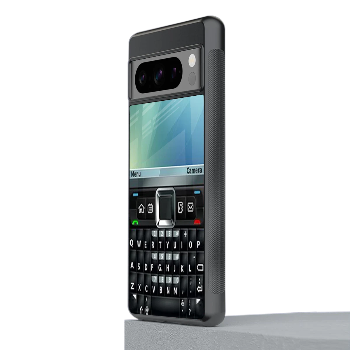 Qwerty Keypad stylish phone case for google pixel 8 pro | glossy glass and slim fit