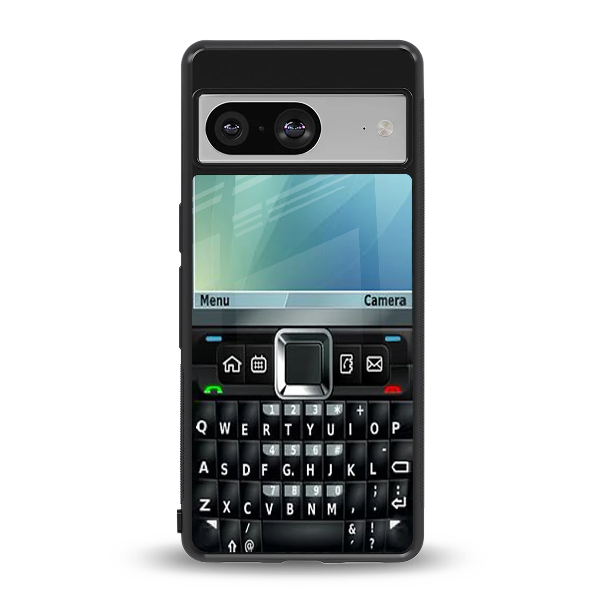 Qwerty Keypad back phone cover | glass case for google pixel 8