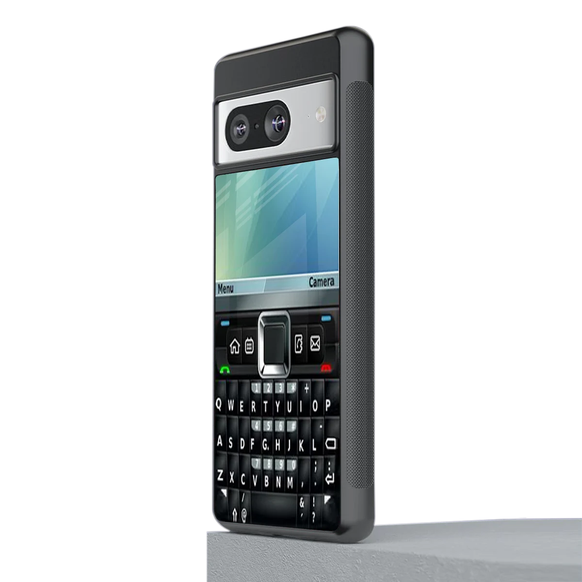 Qwerty Keypad stylish phone case for google pixel 8 | glossy glass and slim fit