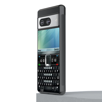 Qwerty Keypad stylish phone case for google pixel 8 | glossy glass and slim fit