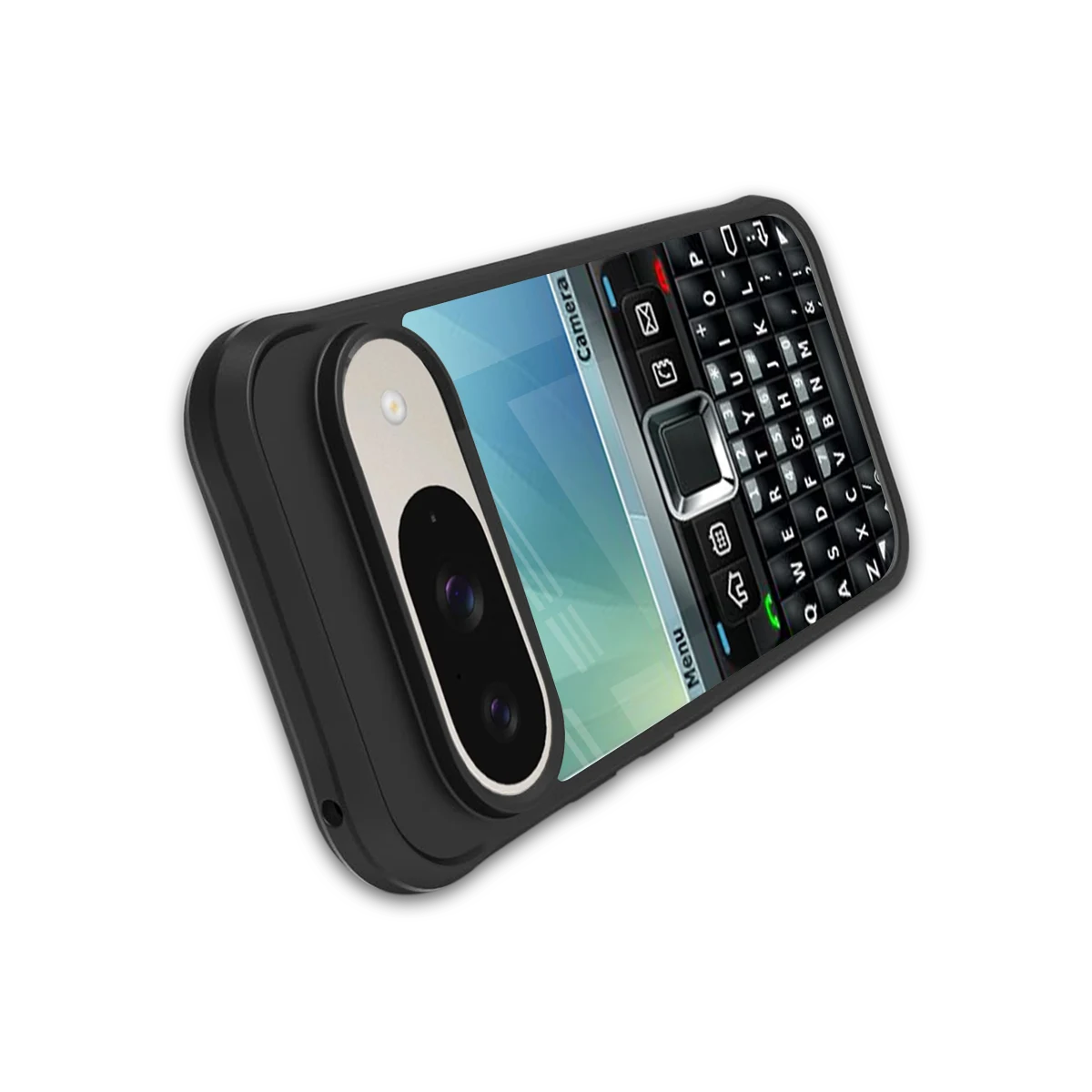 Qwerty Keypad stylish phone case for google pixel 9 | glossy glass and slim fit
