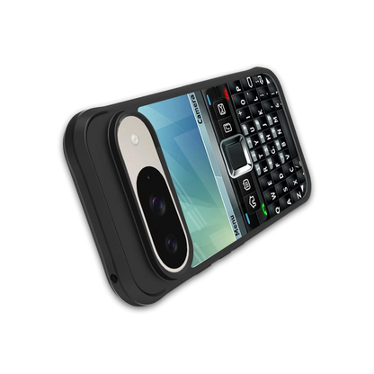 Qwerty Keypad stylish phone case for google pixel 9 | glossy glass and slim fit