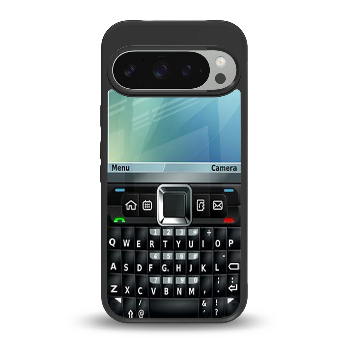 Qwerty Keypad back phone cover | glass case for google pixel 9 pro