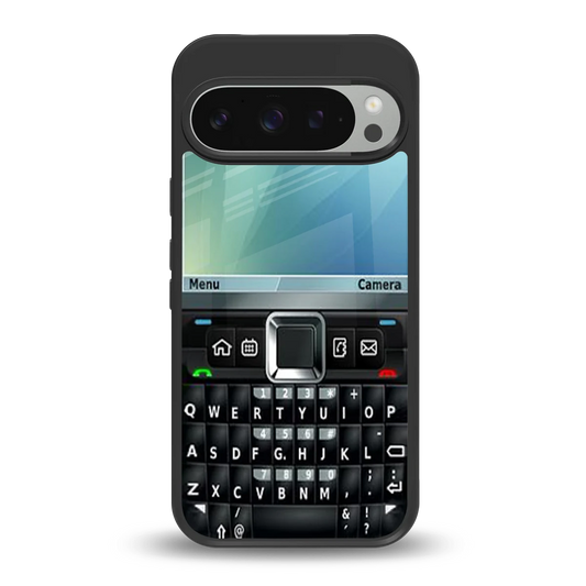 Qwerty Keypad back phone cover | glass case for google pixel 9 pro