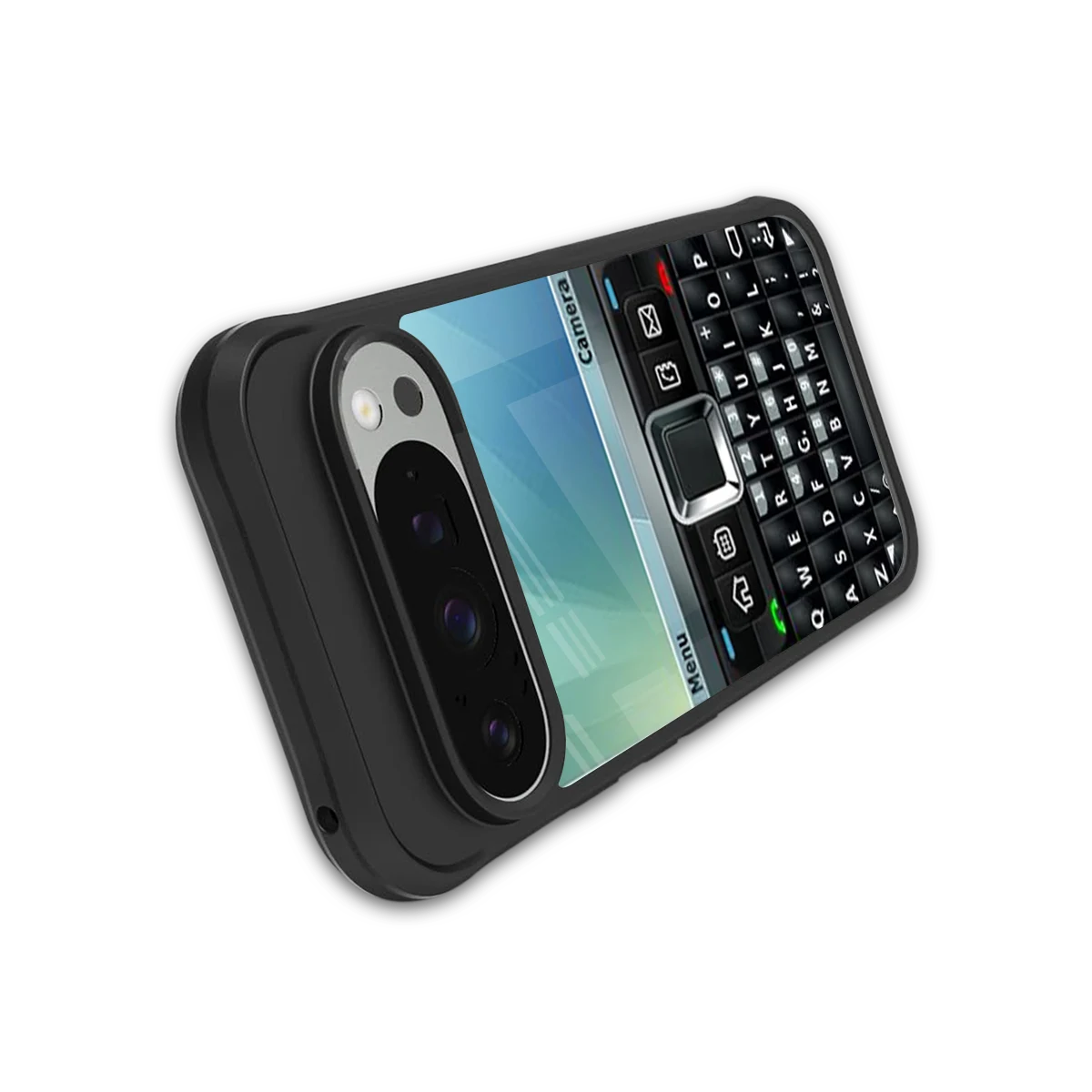 Qwerty Keypad stylish phone case for google pixel 9 pro | glossy glass and slim fit