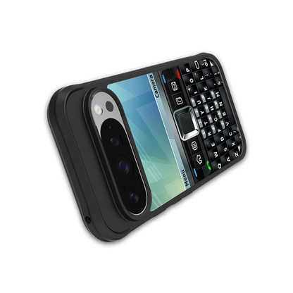 Qwerty Keypad stylish phone case for google pixel 9 pro | glossy glass and slim fit