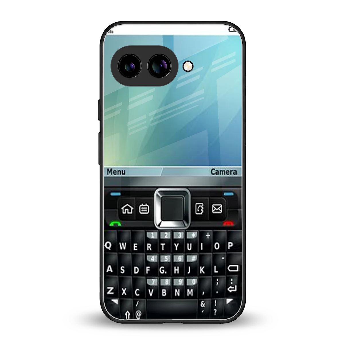 Qwerty Keypad back phone cover | glass case for google pixel 10a