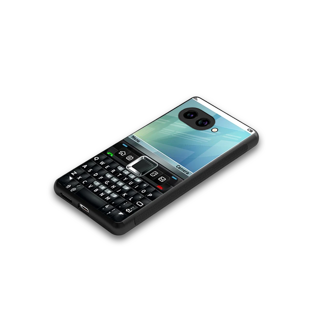 Qwerty Keypad stylish phone case for google pixel 10a | glossy glass and slim fit