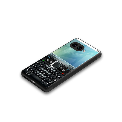 Qwerty Keypad stylish phone case for google pixel 10a | glossy glass and slim fit