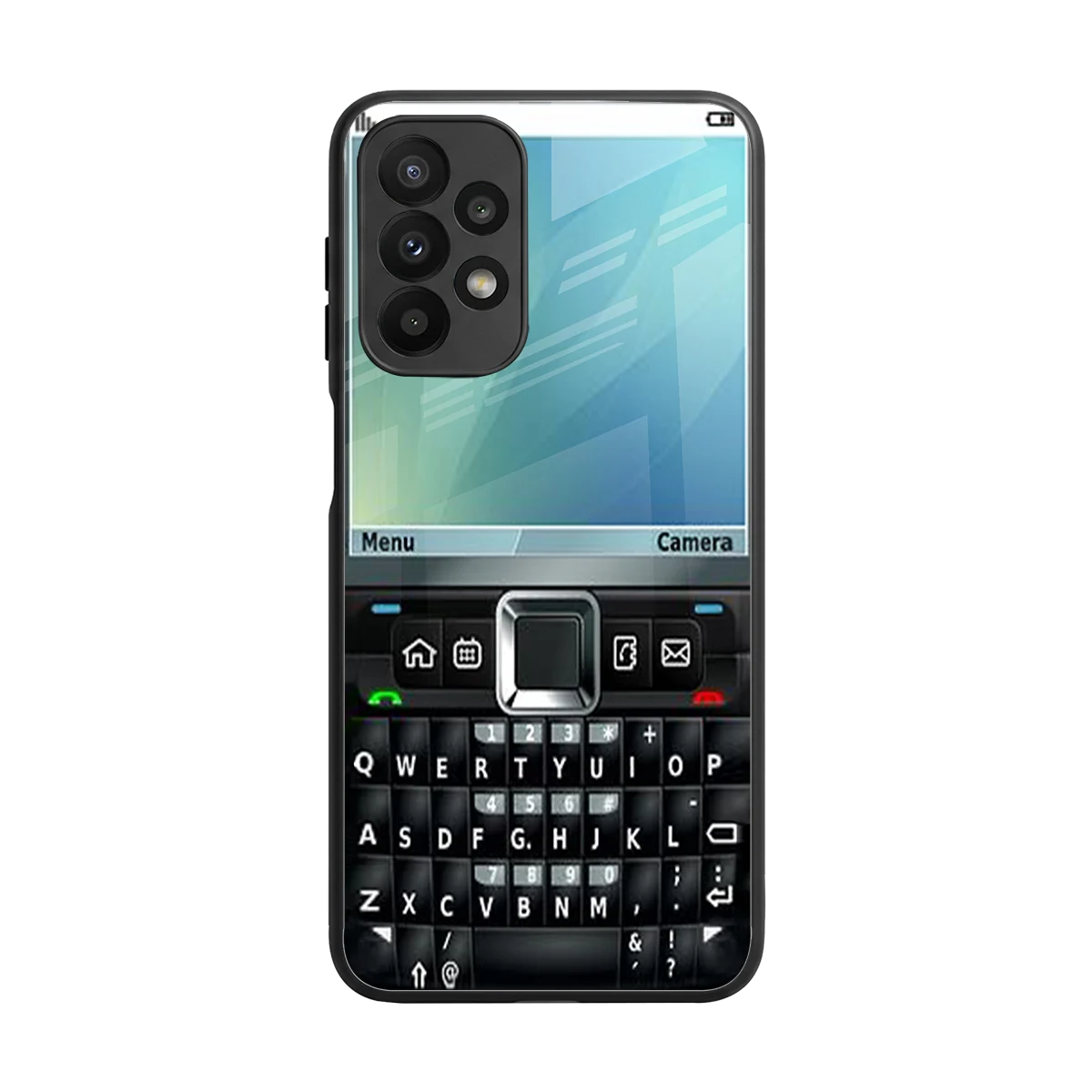 Qwerty Keypad back phone cover | glass case for samsung galaxy a23