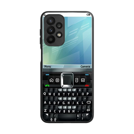 Qwerty Keypad back phone cover | glass case for samsung galaxy a23
