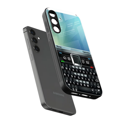 Qwerty Keypad sleek samsung galaxy a16 5g cover with tempered glass back and TPU edges