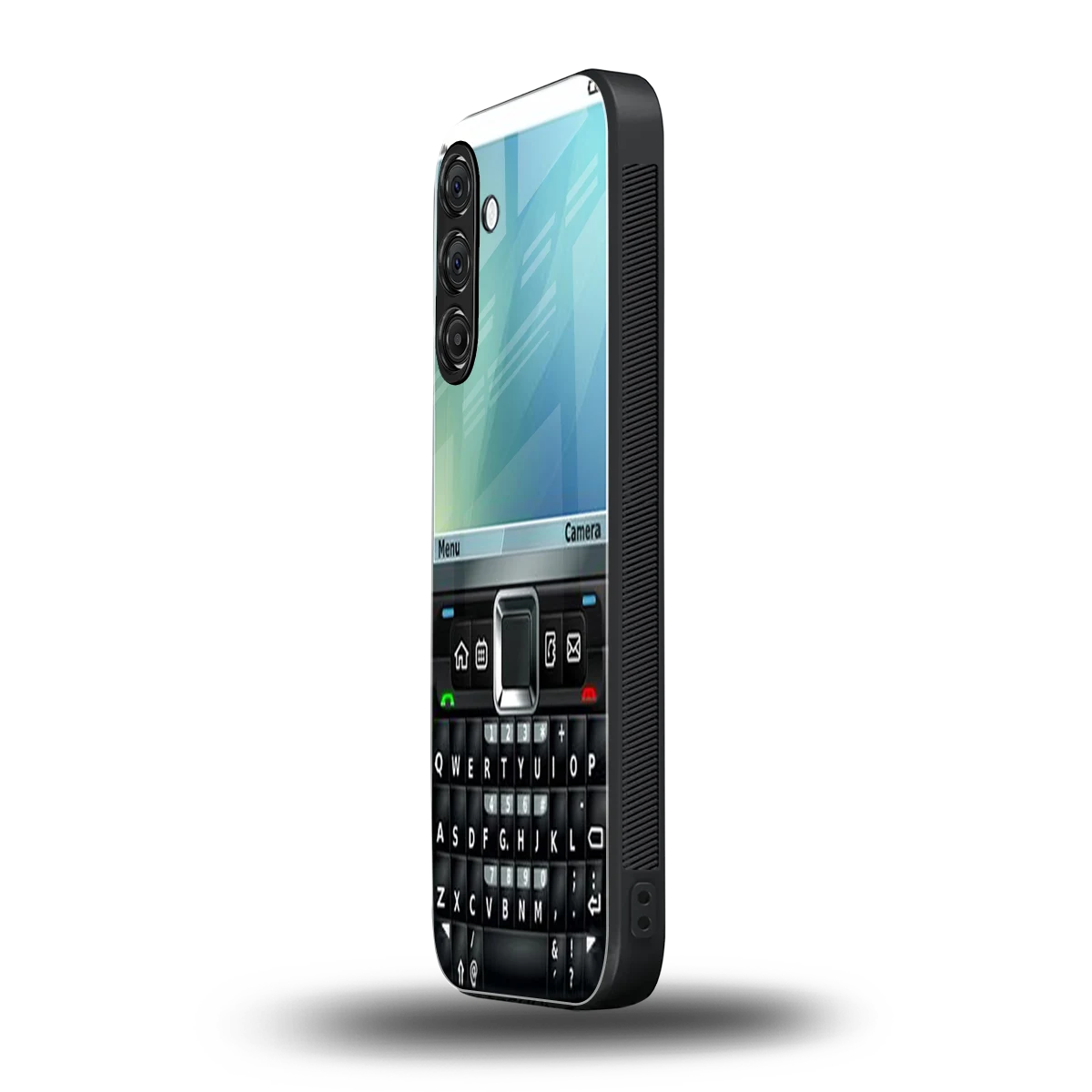 Qwerty Keypad samsung galaxy a14 5g mobile cover | shockproof glass phone case