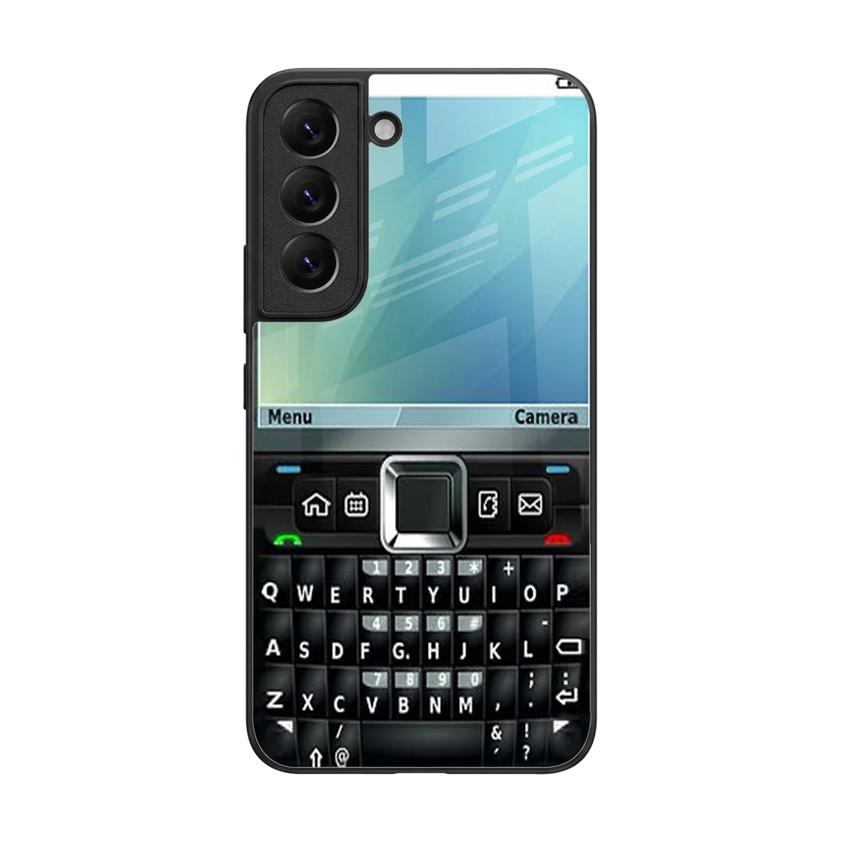 Qwerty Keypad back phone cover | glass case for samsung galaxy s22