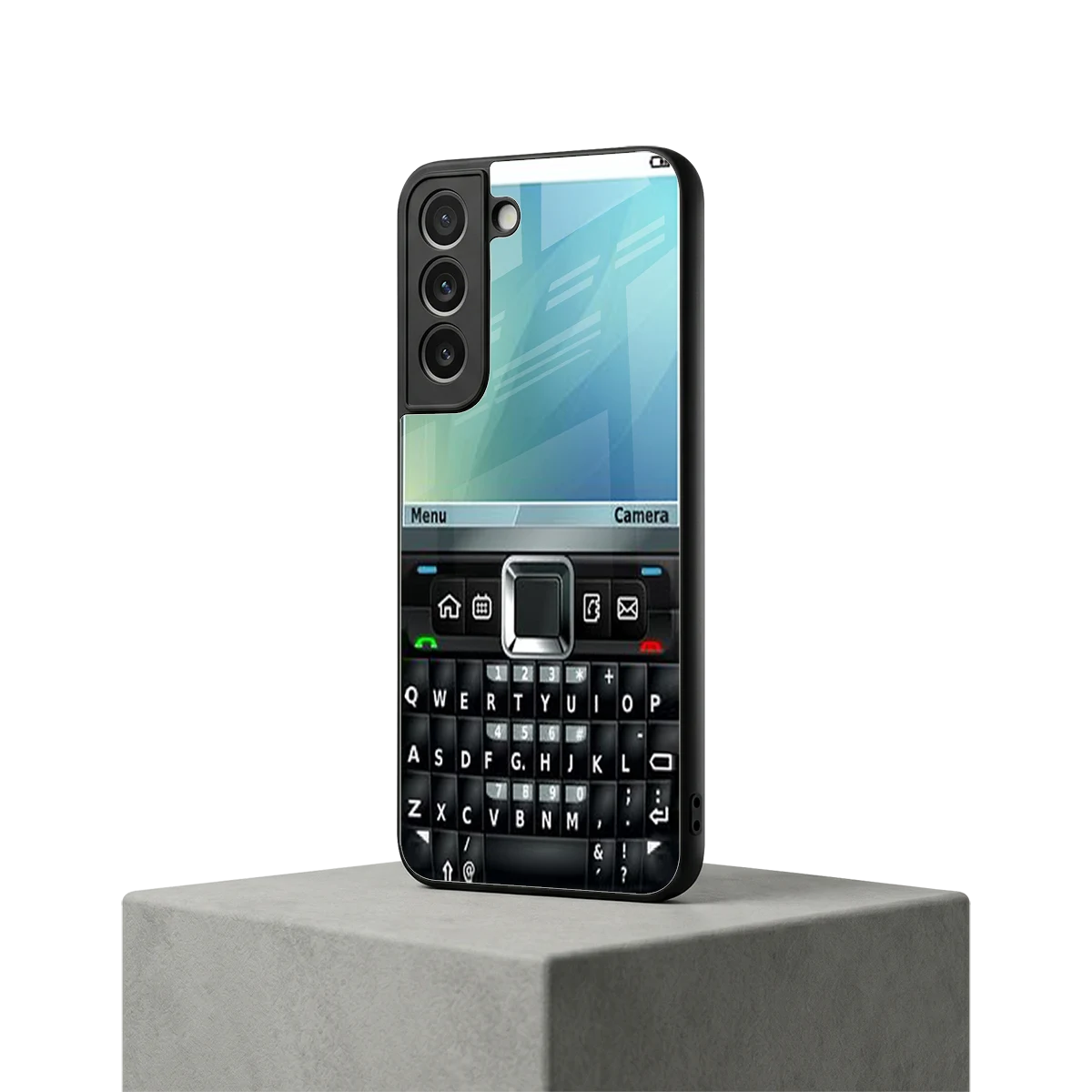 Qwerty Keypad samsung galaxy s22 mobile cover | shockproof glass phone case