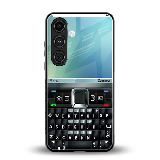 Qwerty Keypad back phone cover | glass case for samsung galaxy s24 plus