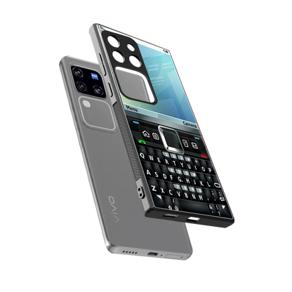 Qwerty Keypad sleekvivo v30 pro cover with tempered glass back and TPU edges