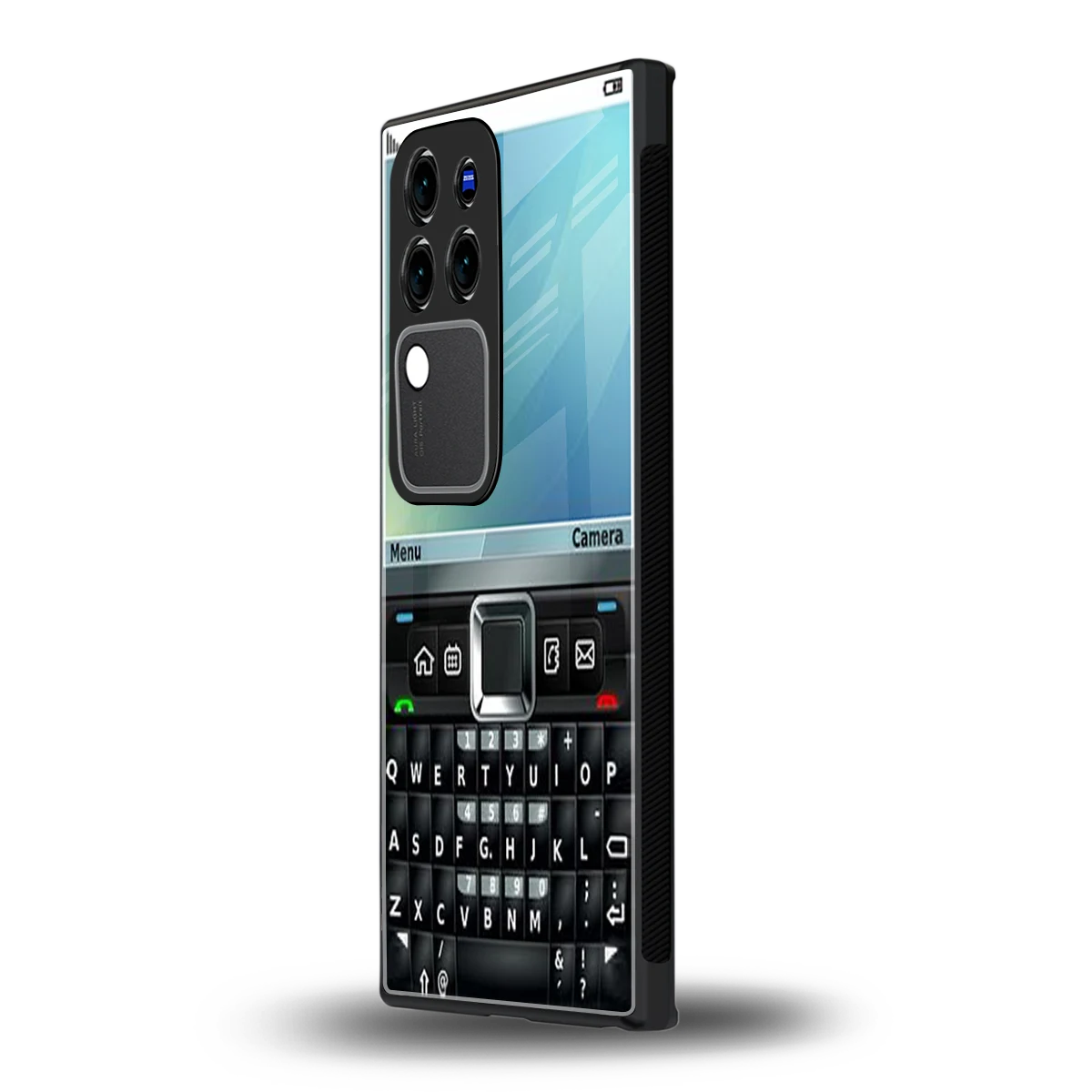 Qwerty Keypadvivo v30 pro mobile cover | shockproof glass phone case