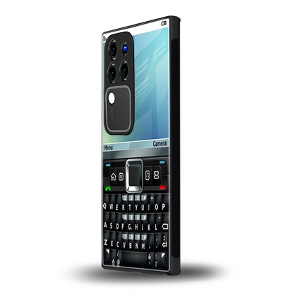 Qwerty Keypadvivo v30 pro mobile cover | shockproof glass phone case
