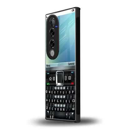 Qwerty Keypad vivo v40 pro mobile cover | shockproof glass phone case