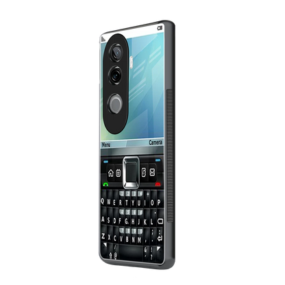 Qwerty Keypad vivo v40e mobile cover | shockproof glass phone case