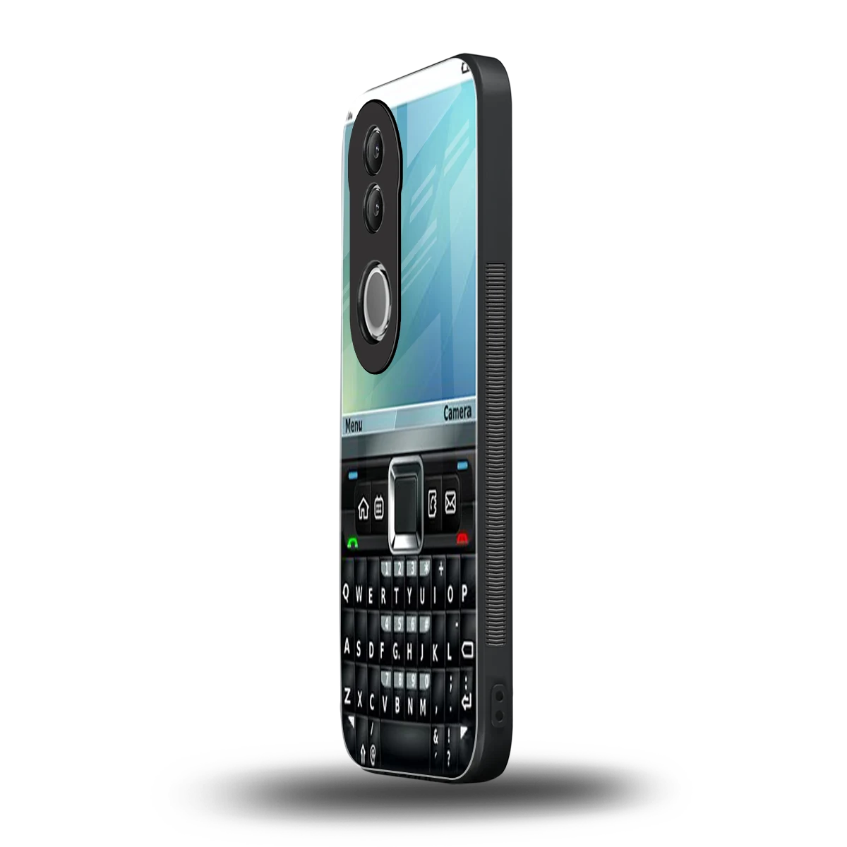 Qwerty Keypad vivo v50 mobile cover | shockproof glass phone case