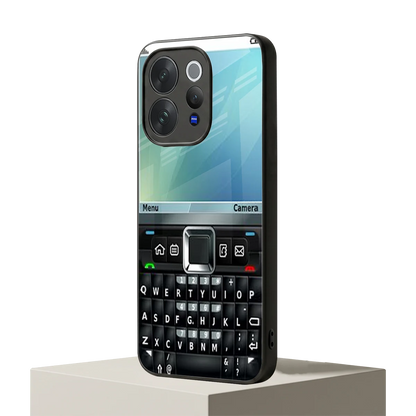 Qwerty Keypad vivo v70 elite mobile cover | shockproof glass phone case