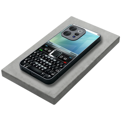 Qwerty Keypad stylish phone case for vivo v70 elite | glossy glass and slim fit