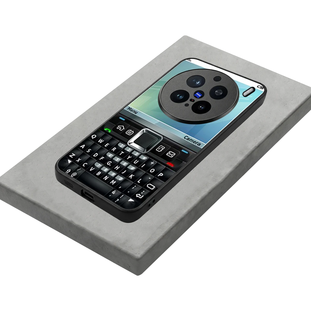 Qwerty Keypad stylish phone case for vivo x200 pro | glossy glass and slim fit