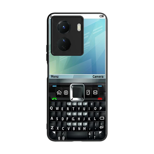 Qwerty Keypad back phone cover | glass case for vivo y16