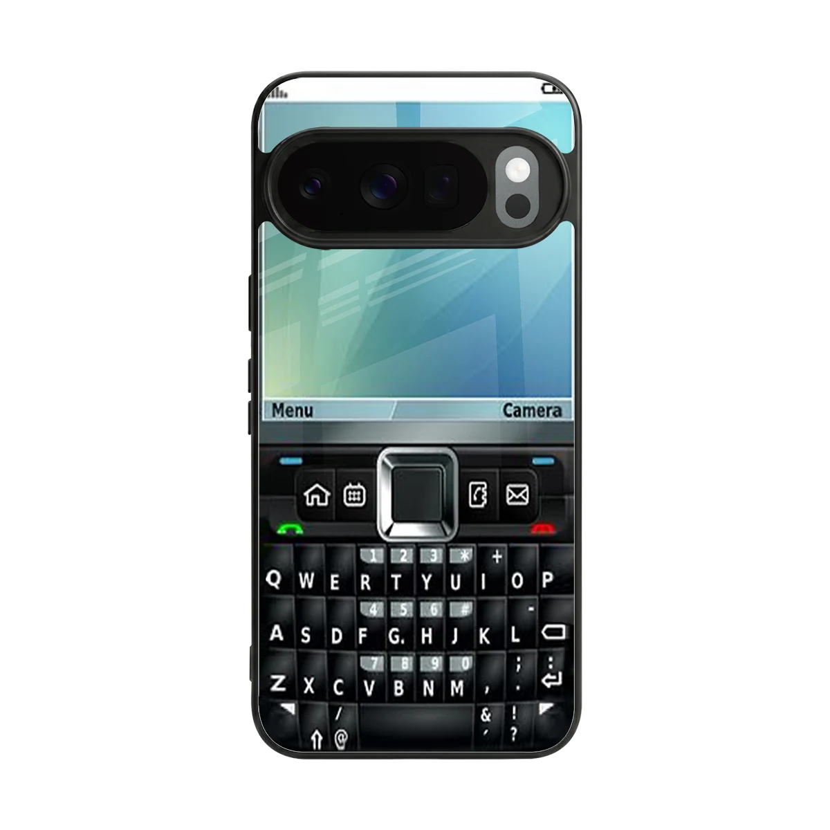 Qwerty Keypad back phone cover | glass case for google pixel 10 pro