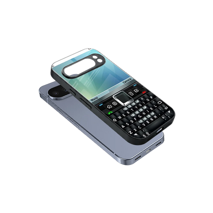 Qwerty Keypad sleek google pixel 10 pro cover with tempered glass back and TPU edges