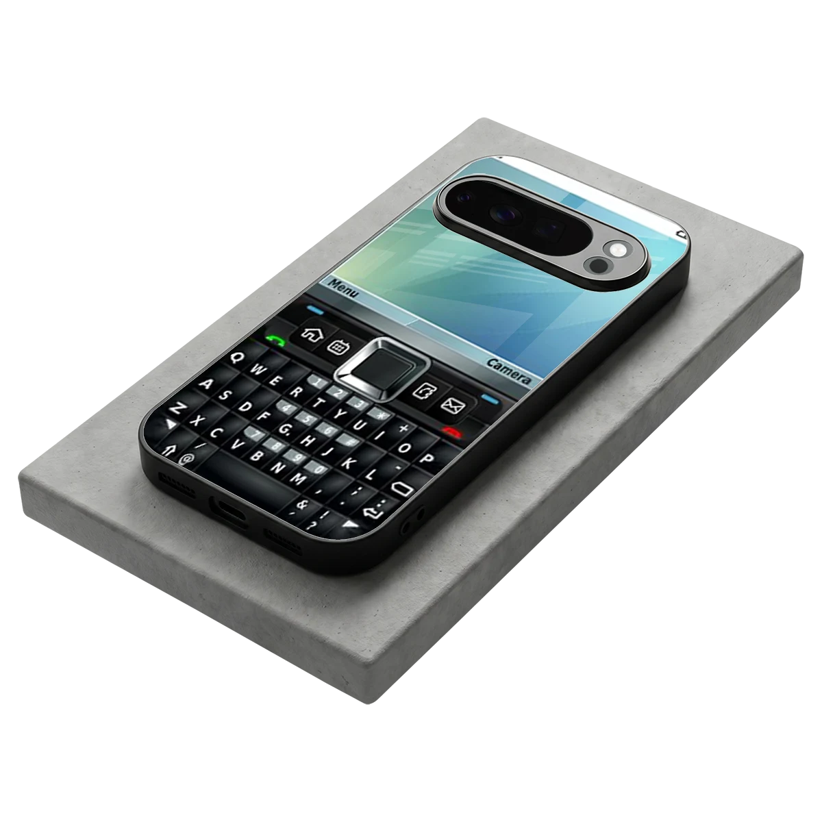 Qwerty Keypad stylish phone case for google pixel 10 pro | glossy glass and slim fit