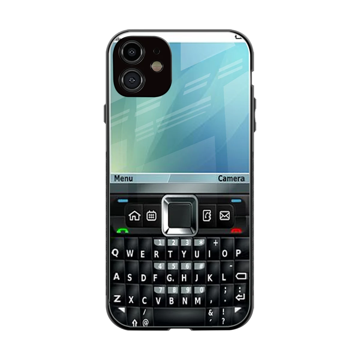 Qwerty Keypad back phone cover | glass case for iphone 11