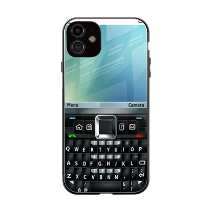 Qwerty Keypad back phone cover | glass case for iphone 11