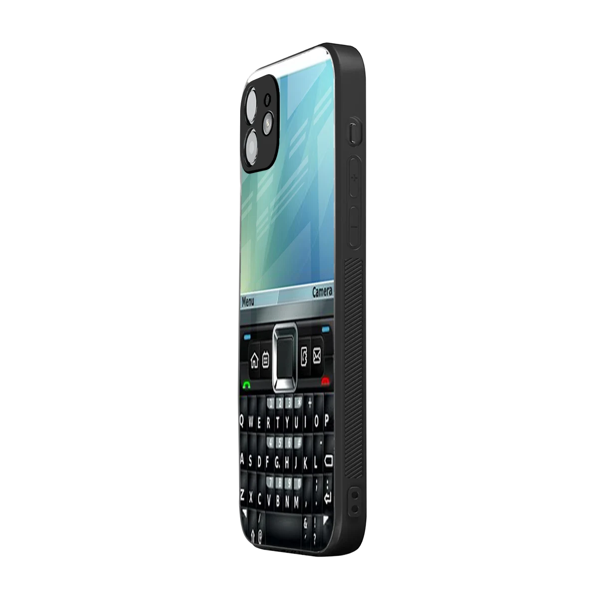 Qwerty Keypad iphone 11 mobile cover | shockproof glass phone case
