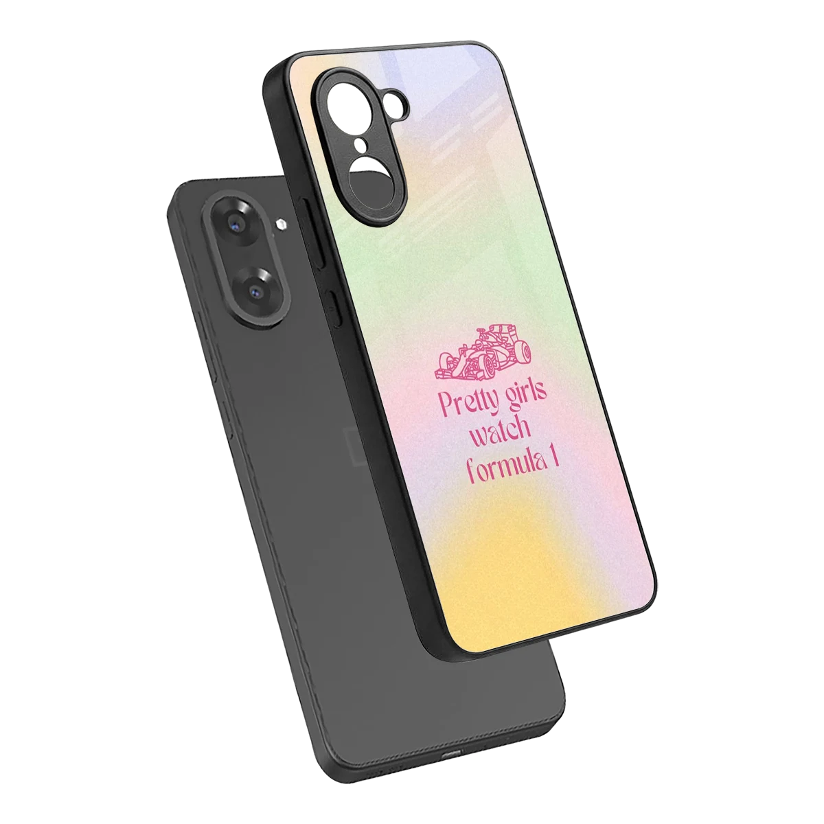 Race Chic sleek oneplus nord ce5 5g cover with tempered glass back and TPU edges