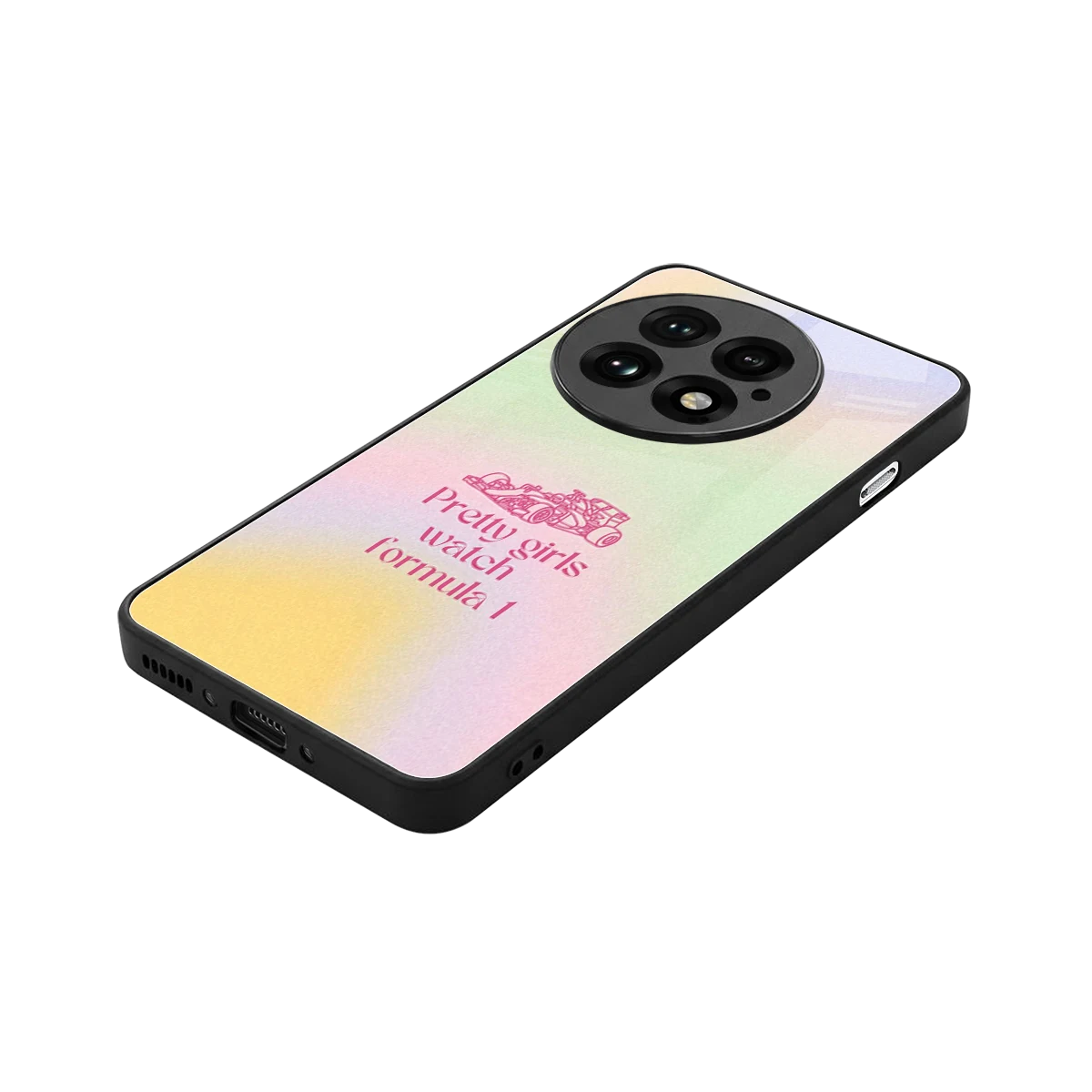 Race Chic stylish phone case for oneplus 13 | glossy glass and slim fit