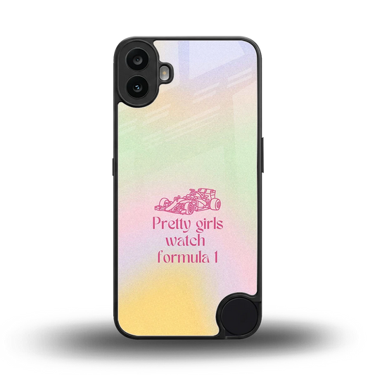Race Chic back phone cover | glass case for cmf nothing phone 1