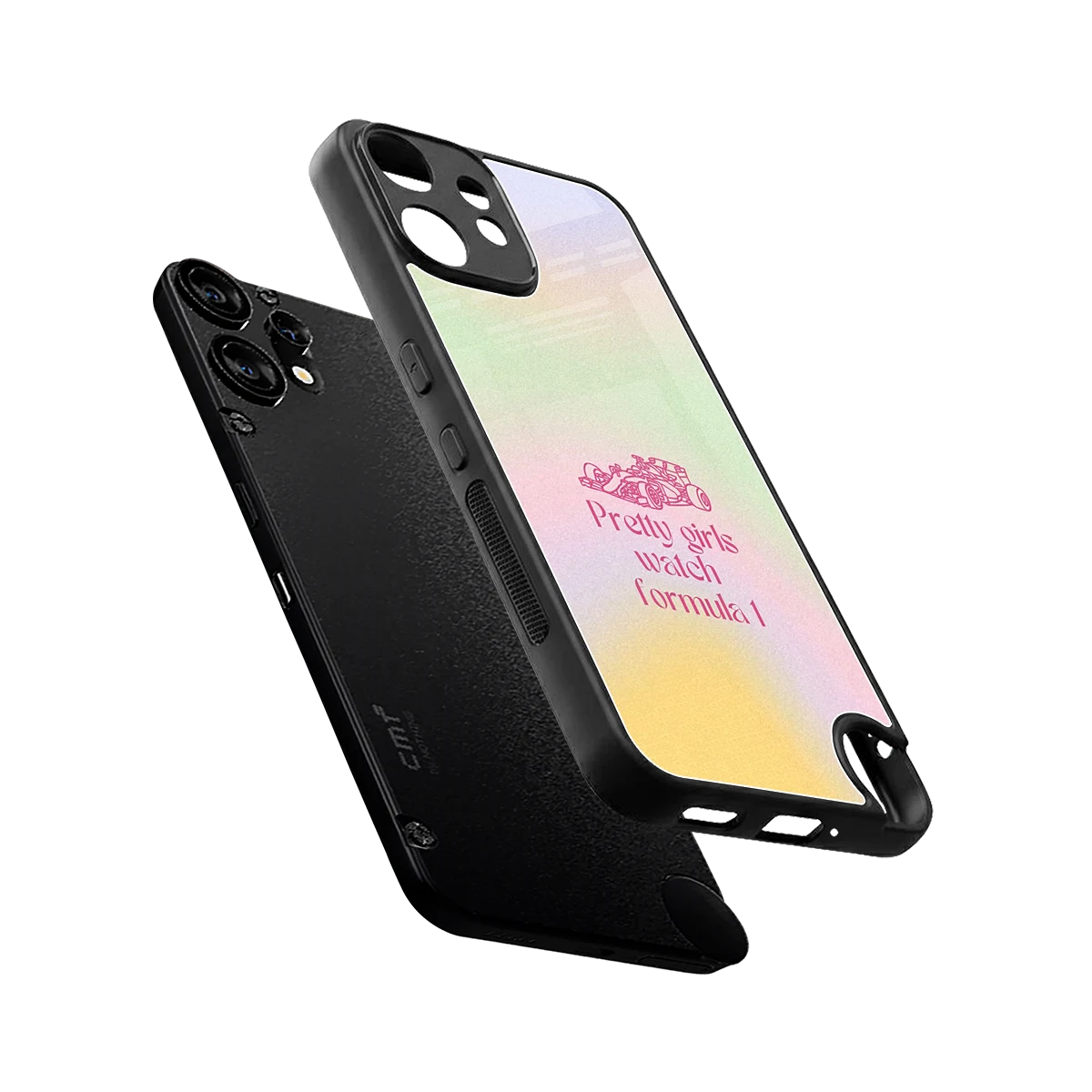 Race Chic sleek cmf nothing phone 2 pro cover with tempered glass back and TPU edges