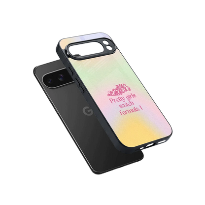 Race Chic sleek google pixel 10 pro xl cover with tempered glass back and TPU edges