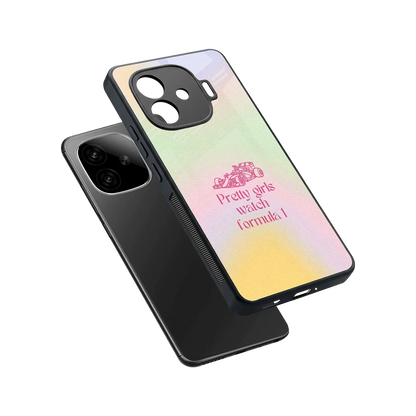 Race Chic sleek iqoo neo 10r 5g cover with tempered glass back and TPU edges