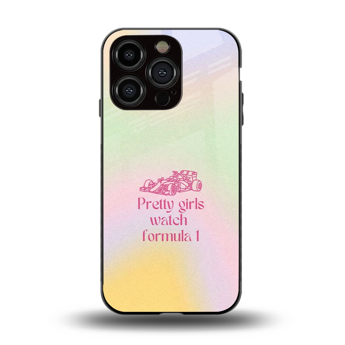 Race Chic back phone cover | glass case for iphone 13 pro