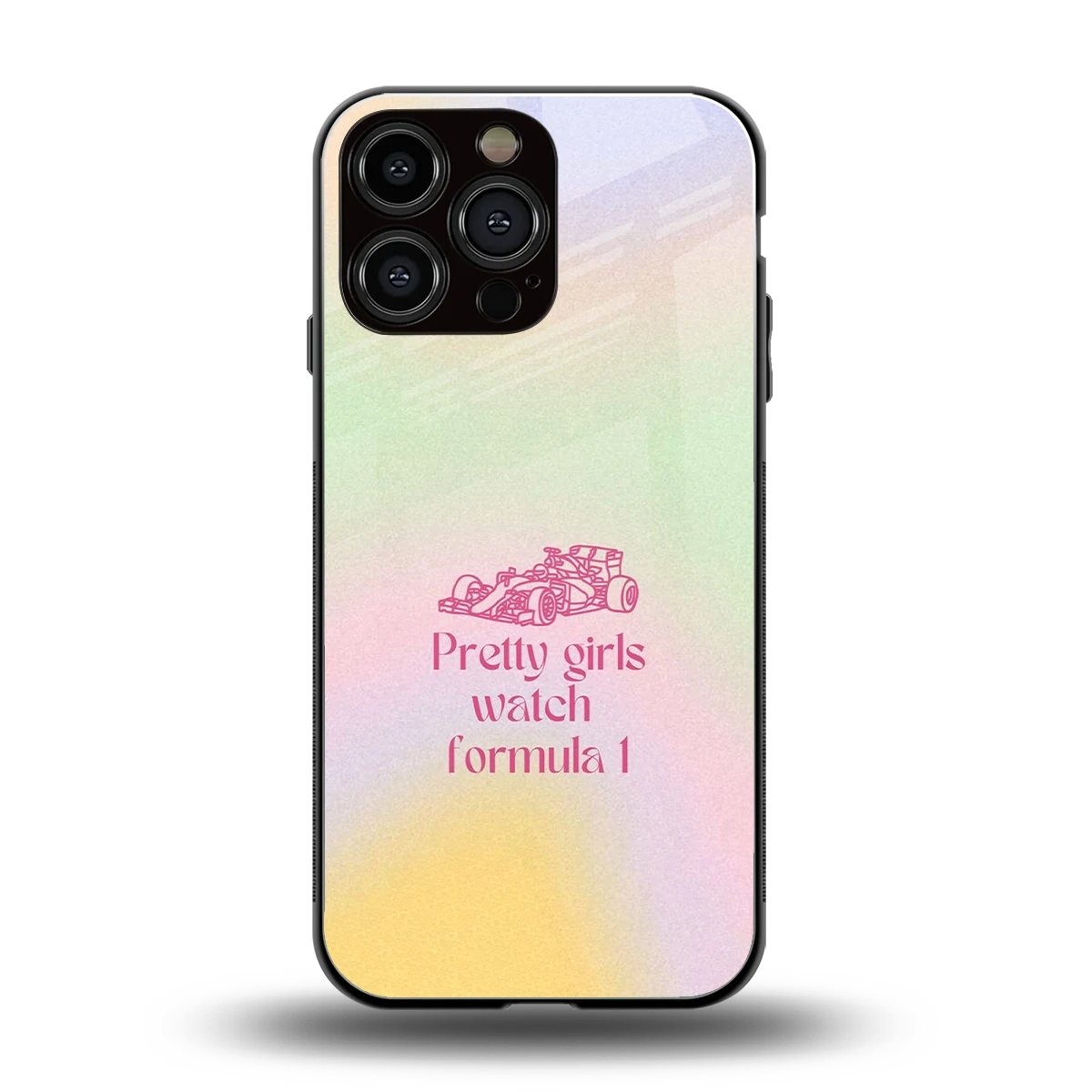 Race Chic back phone cover | glass case for iphone 16 pro max