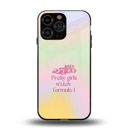 Race Chic back phone cover | glass case for iphone 16 pro max